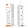 TIRADE~3 Regleta Tomacorriente Ldnio Sc10610c Carga Rapida Usb - C 2m Blanco