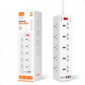 Regleta Tomacorriente Ldnio Sc10610c Carga Rapida Usb - C 2m Blanco