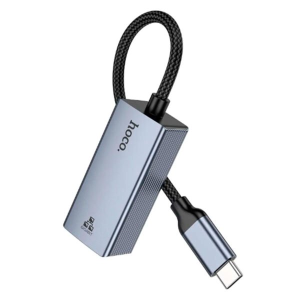 hoco UA37 tipo C - ethernet (3) Adaptador Hoco Ua37 Usb C A Ethernet Rj45 Alta Velocidad
