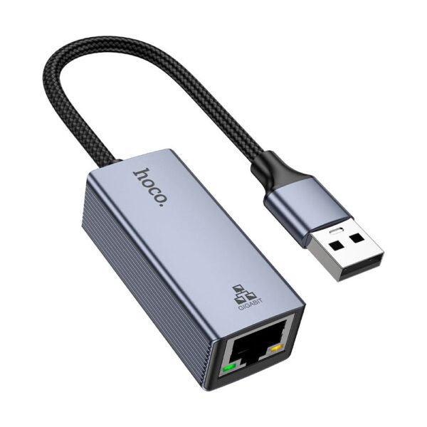hoco UA37 tipo C - ethernet (6) Adaptador Hoco Ua37 Usb C A Ethernet Rj45 Alta Velocidad