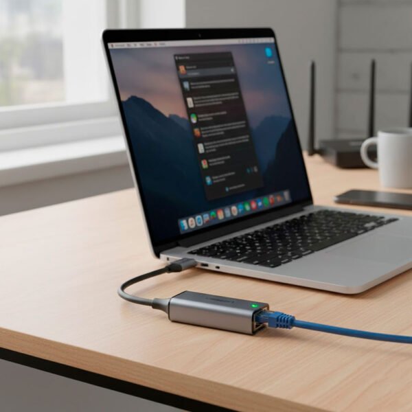 hoco UA37 tipo C - ethernet (8) Adaptador Hoco Ua37 Usb C A Ethernet Rj45 Alta Velocidad